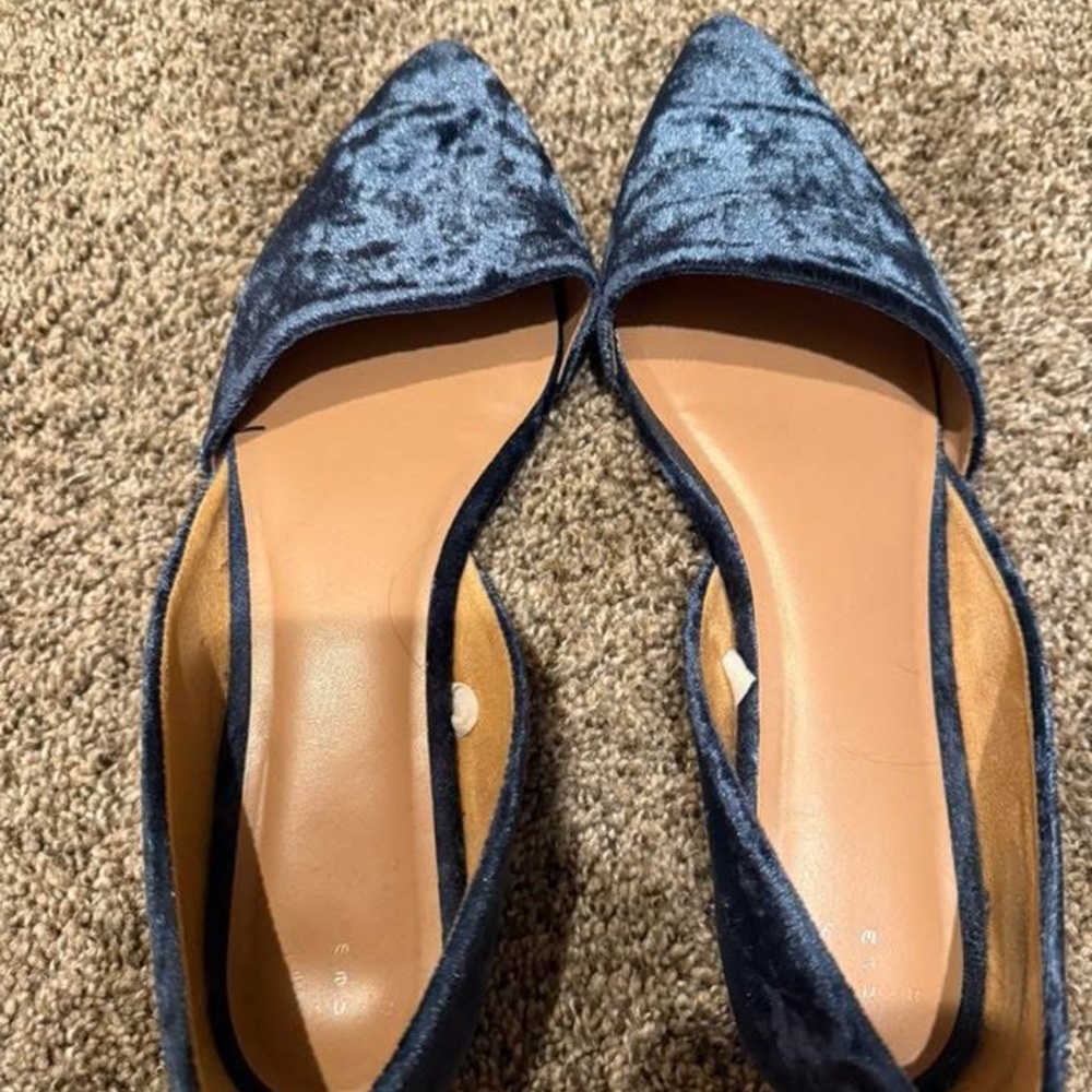 Velvet Slip on flats